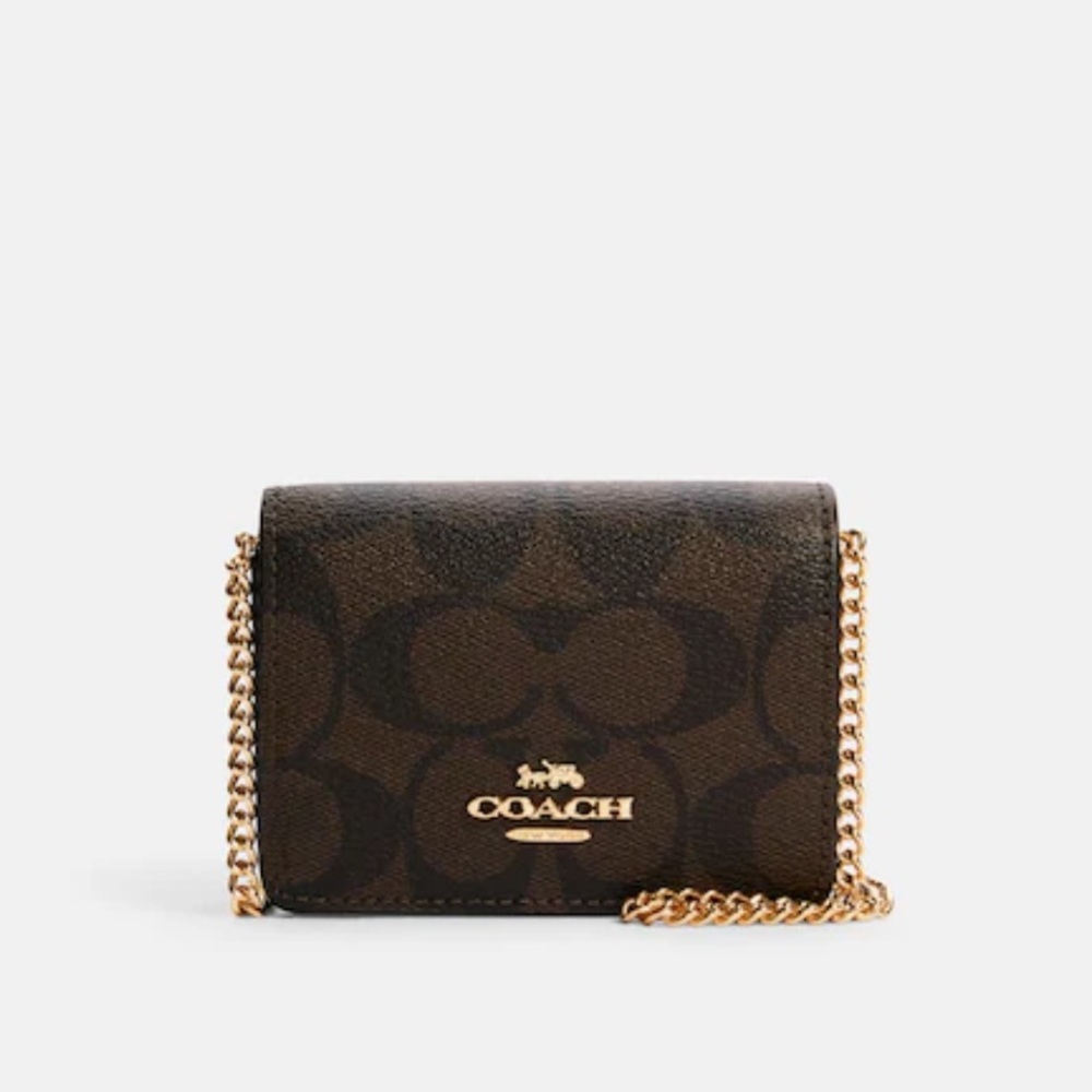 Coach mini wallet on chain